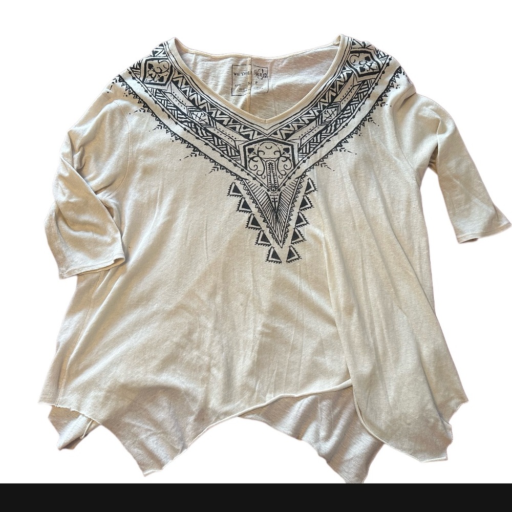Free People‎ cotton oversized top size S
